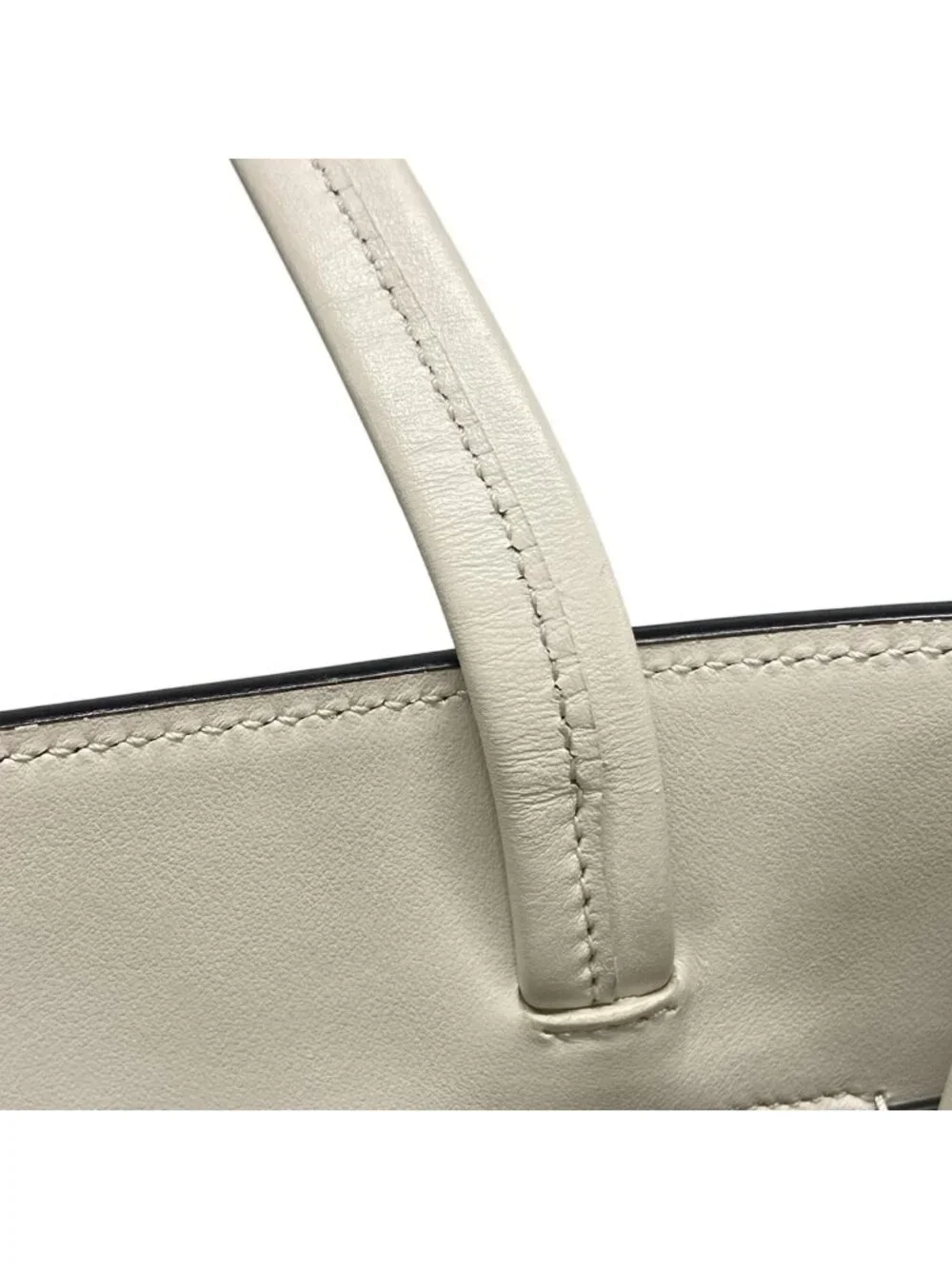 Prada Tote White Leather